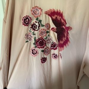 Long Blush kimono from Torrid. Size 3/4